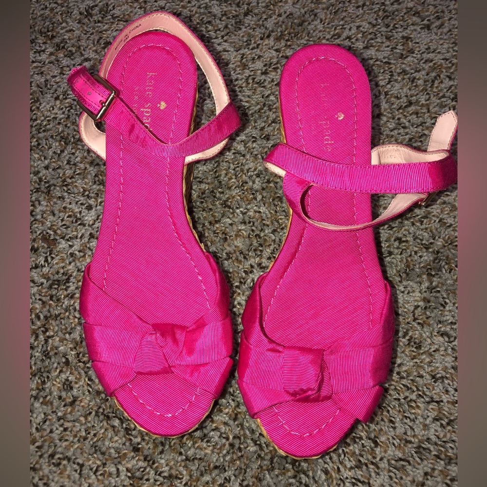 Kate spade pink wedges